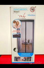 Zanzariera con chiusura magnetica 140x240 cm 