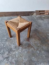 sgabello in rovere