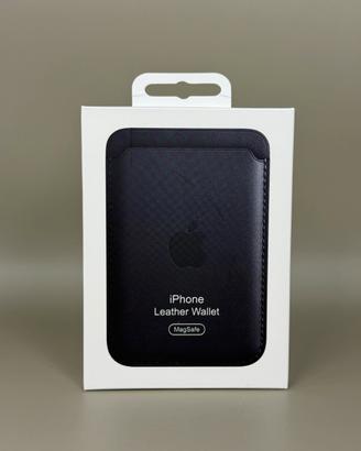 Apple Leather Wallet MagSafe Nero Pelle - NUOVO