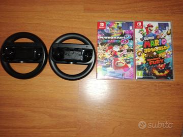 Lotto Nintendo Switch: 2 Giochi + 2 Volanti