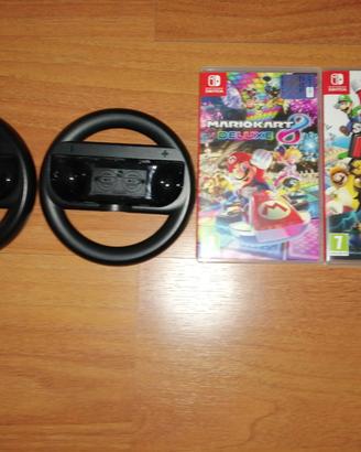 Lotto Nintendo Switch: 2 Giochi + 2 Volanti