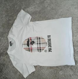 Maglia bape x burberry