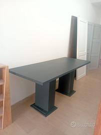 Tavolo da pranzo, in legno massello, 200x80