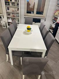 Tavolo 8 posti allungabile 14 posti