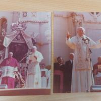 Coppia cartoline Papa Giovanni Paolo II 