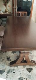 TAVOLO LEGNO E FERRO  6-12 coperti 