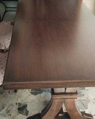TAVOLO LEGNO E FERRO  6-12 coperti 