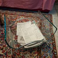 Porta riviste in vetro