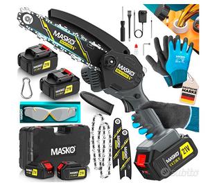 MASKO® Mini motosega con batteria da 8000 mAh