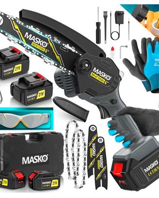 MASKO® Mini motosega con batteria da 8000 mAh