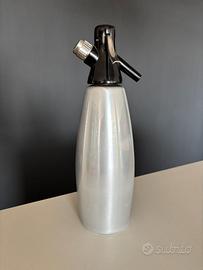 Sifone da seltz vintage ISI argentato e nero