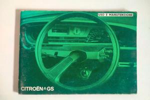 Libretto manutenzione Citroen GS