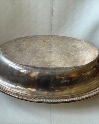 Cloche placcata argento con pirofila Pyrex