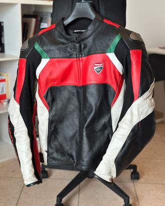 Giacca moto in pelle ducati corse c3 dainese tg50