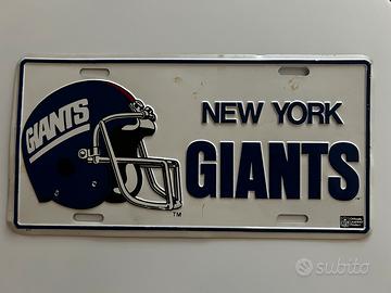 Targa metallo New York Giants NFL