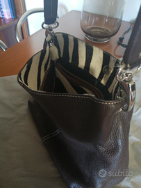 Borsa testa di moro vera pelle