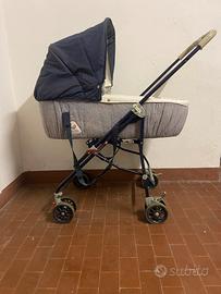 carrozzina/culla vintage con telaio pieghevole