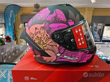 casco integrale LS2 ff820 rapid III poppies II mat