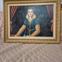 Ritratto di nobildonna – con cornice antica 90x70
