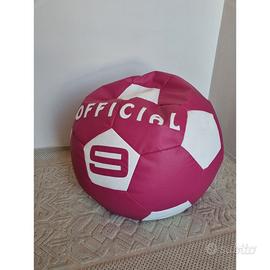 Pouf a sacco in vera pelle per cameretta