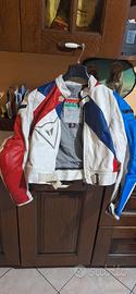Completo Dainese moto vera pelle