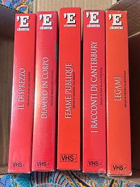 Lotto 5 videocassette VHS classici proibiti ‘E