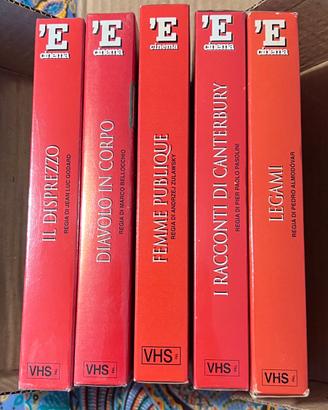 Lotto 5 videocassette VHS classici proibiti ‘E