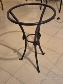 Base tavolo da giardino, terrazzo in ferro battuto