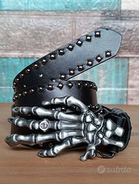 Cintura nuova stile punk gotico mano scheletro