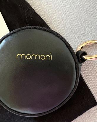 Portamonete originale in pelle nera Momonì