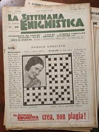 Settimana enigmistica 1935, 1936, 1937, 1938