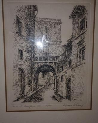 2 acquaforti di Silvano Silvani