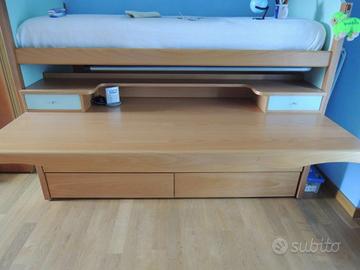 Letto a castello in legno