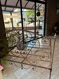 Letto antico in ferro battuto "Genovese" fine 800