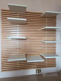 Ikea Mandal testiera letto/arredo con mensole