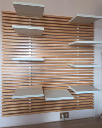 Ikea Mandal testiera letto/arredo con mensole