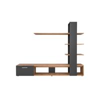 Mobile porta TV rovere e nero opaco