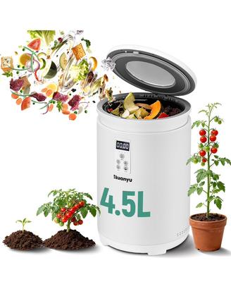 Huanyu Compostiera elettrica da cucina 4,5 L