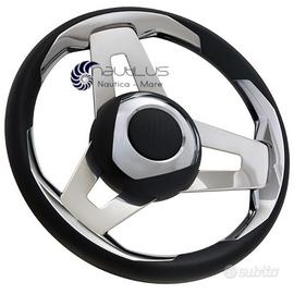 Volante ultraflex loredan nero in alluminio