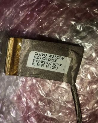 Cavo Display CLEVO W25CSV LCD LVDS 40pin