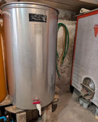 Fusto Vino 500 Litri Acciaio Inox