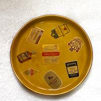 Vassoio vintage bar Made in England liquor labels