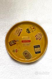 Vassoio vintage bar Made in England liquor labels
