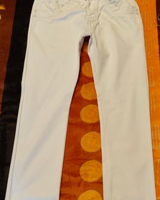 Jeans da uomo in colore bianco