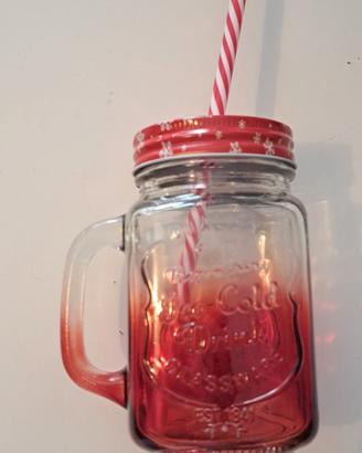 Boccale in Vetro Natalizio Babbo Natale