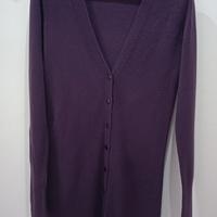 maglia lunga cardigan combipel S