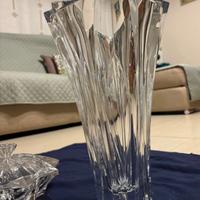 Vaso, centrotavola e porta caramelle in cristallo