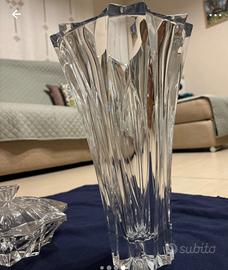 Vaso, centrotavola e porta caramelle in cristallo