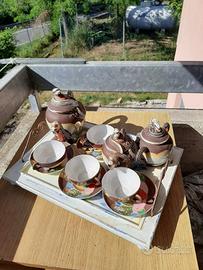 Raffinato set da tè giapponese Satsuma con draghi