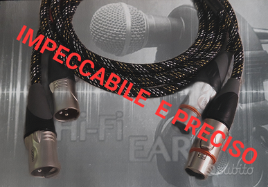 CAVO XLR AUDIOSTAX FLATLOW TECH TOP HI-END 8N